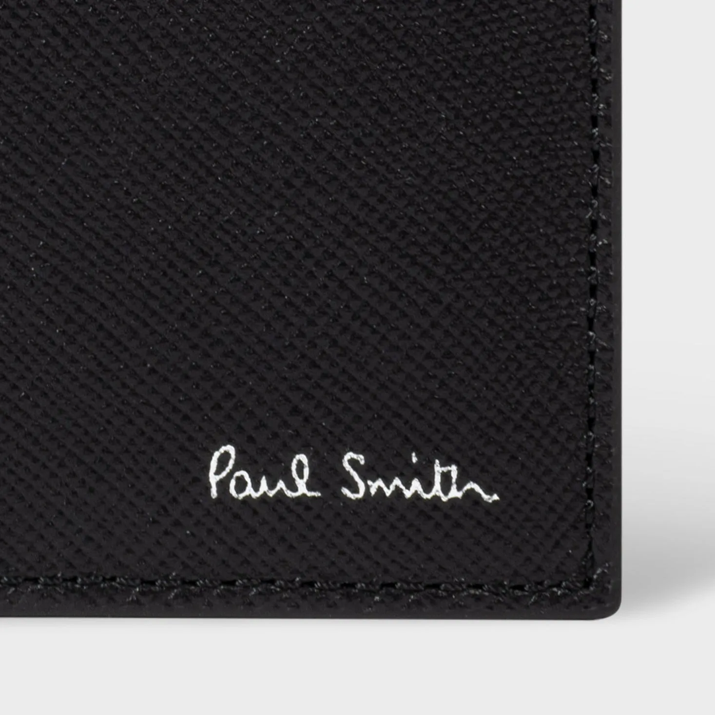 Men's Leather 'Mini Nottingham' Billfold Wallet | Black