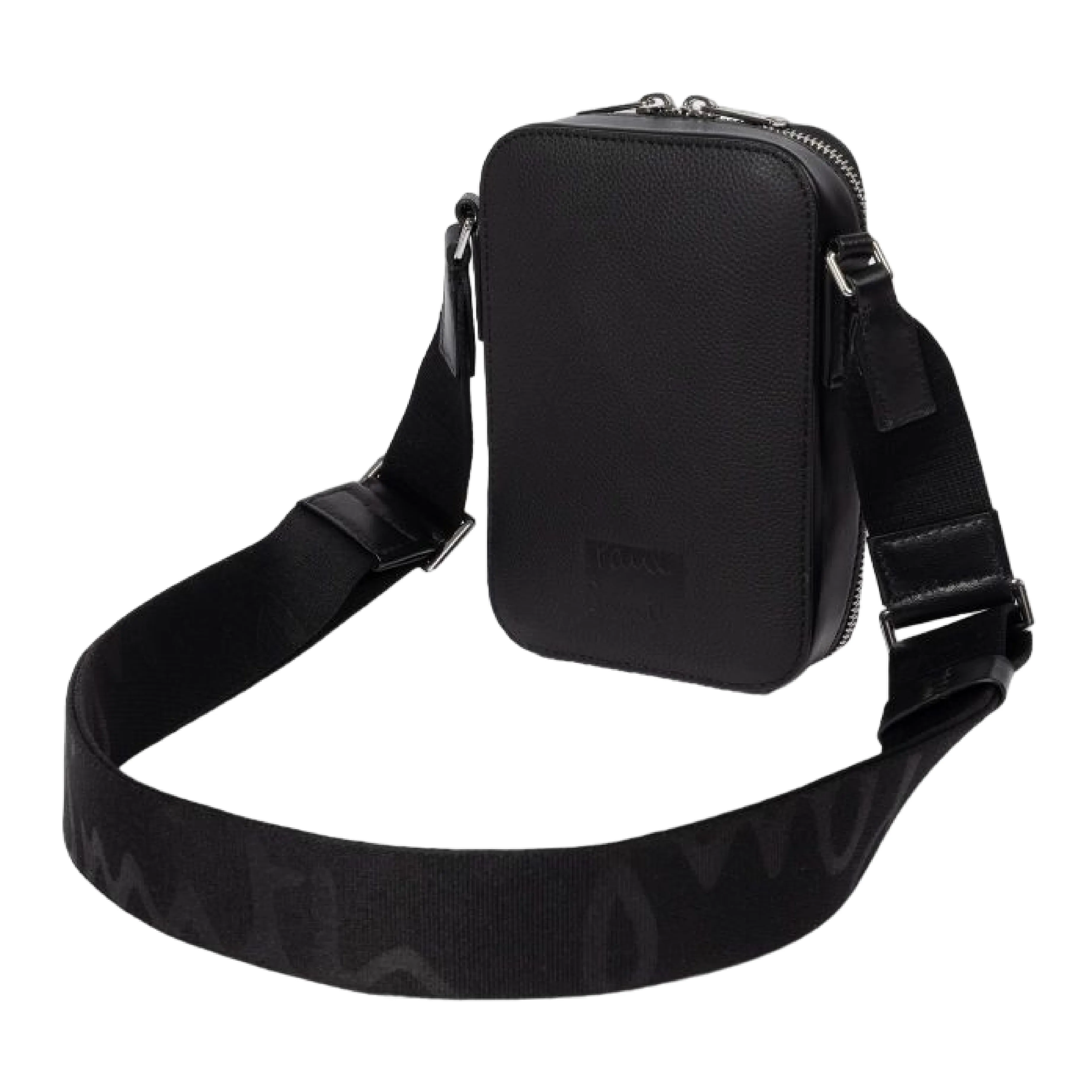 Men's Mini Leather Flight Bag | Black