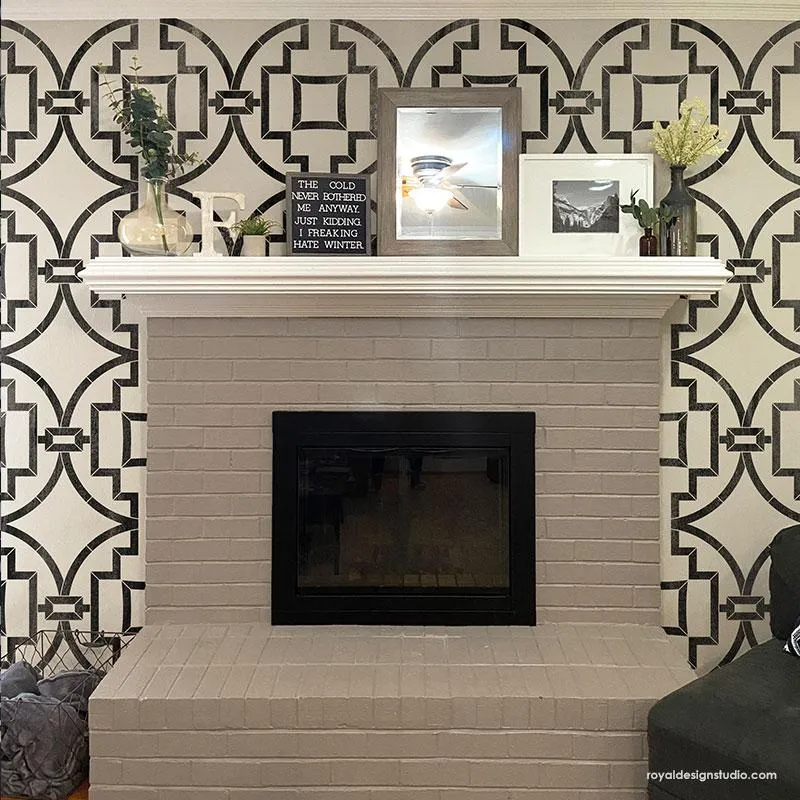 Midtown Trellis Wall Stencil