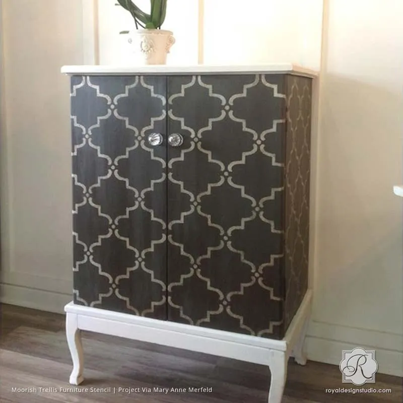 Moorish Trellis Furniture Stencil