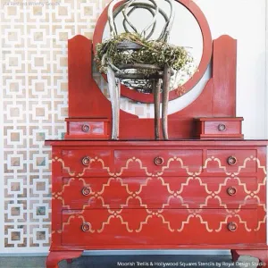 Moorish Trellis Furniture Stencil