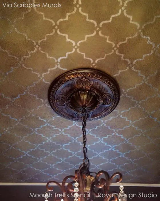 Moorish Trellis Wall Stencil
