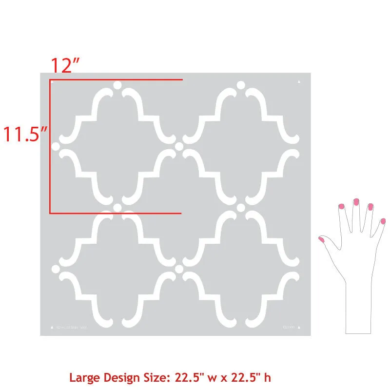 Moorish Trellis Wall Stencil