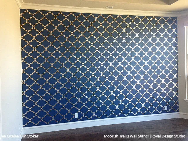 Moorish Trellis Wall Stencil