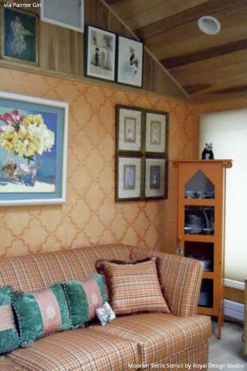 Moorish Trellis Wall Stencil
