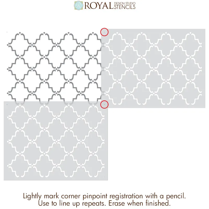 Moorish Trellis Wall Stencil