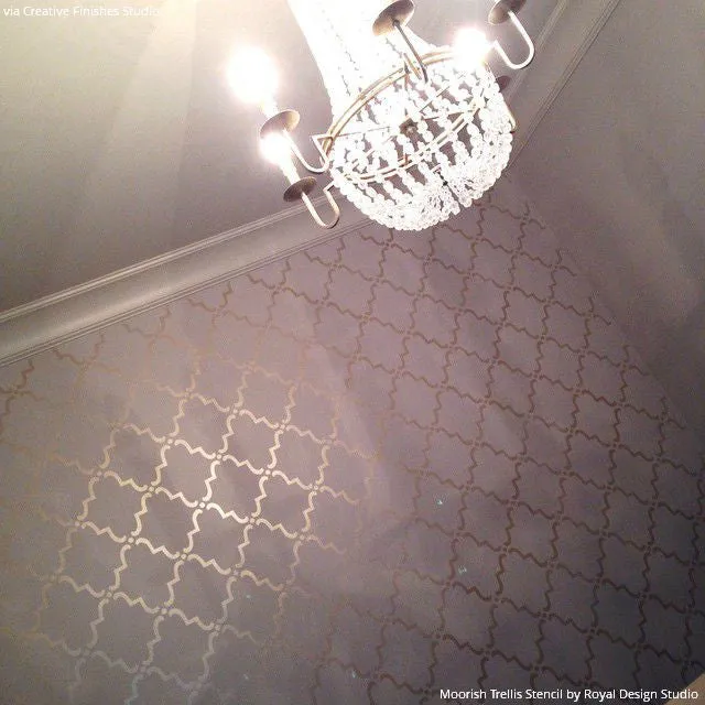 Moorish Trellis Wall Stencil