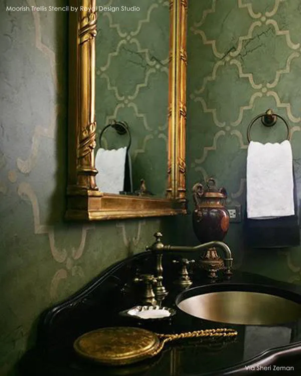 Moorish Trellis Wall Stencil