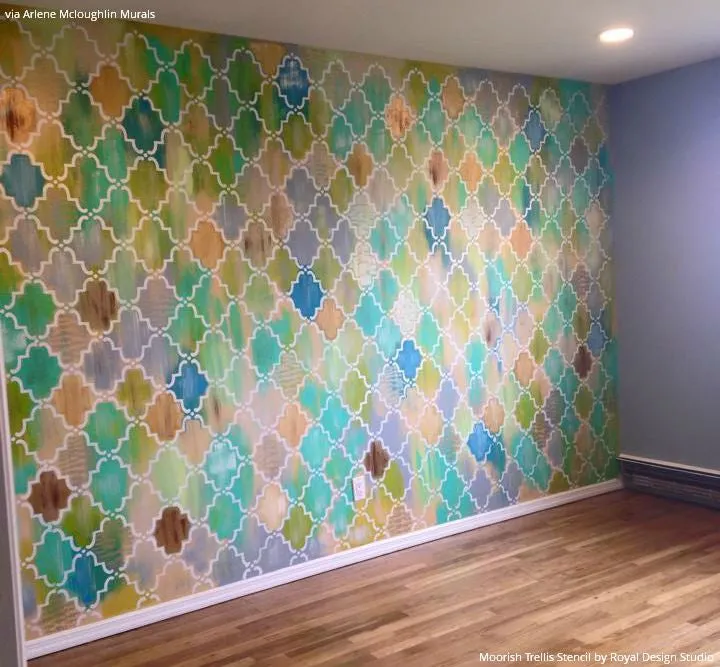Moorish Trellis Wall Stencil