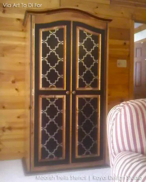 Moorish Trellis Wall Stencil