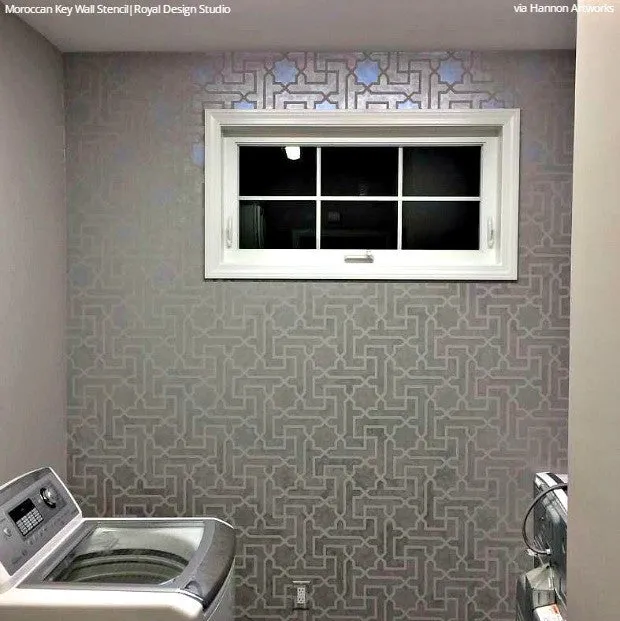Moroccan Key Stencil