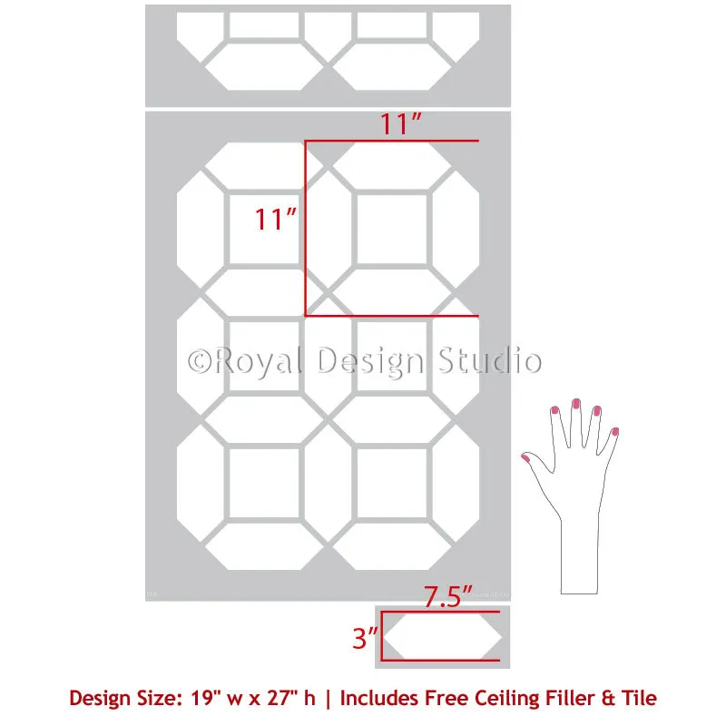 Mosaic Grid Floor Tile