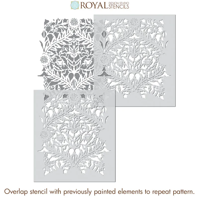 Mughal Trellis Moroccan Wall Stencil