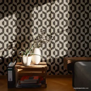 Nexus Modern Allover Wall Stencil