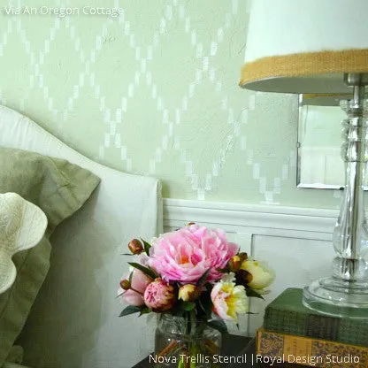 Nova Trellis Wall Stencil