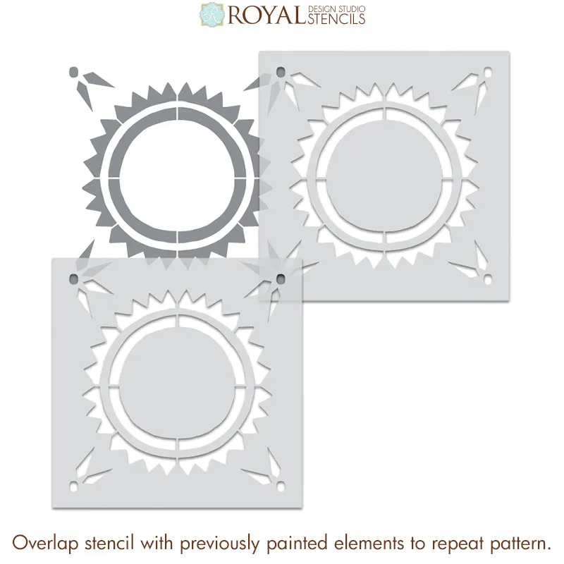 Orion Star Tile Stencil