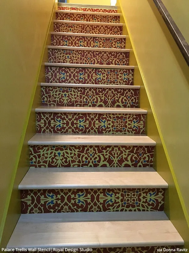Palace Trellis Moroccan Wall Stencil
