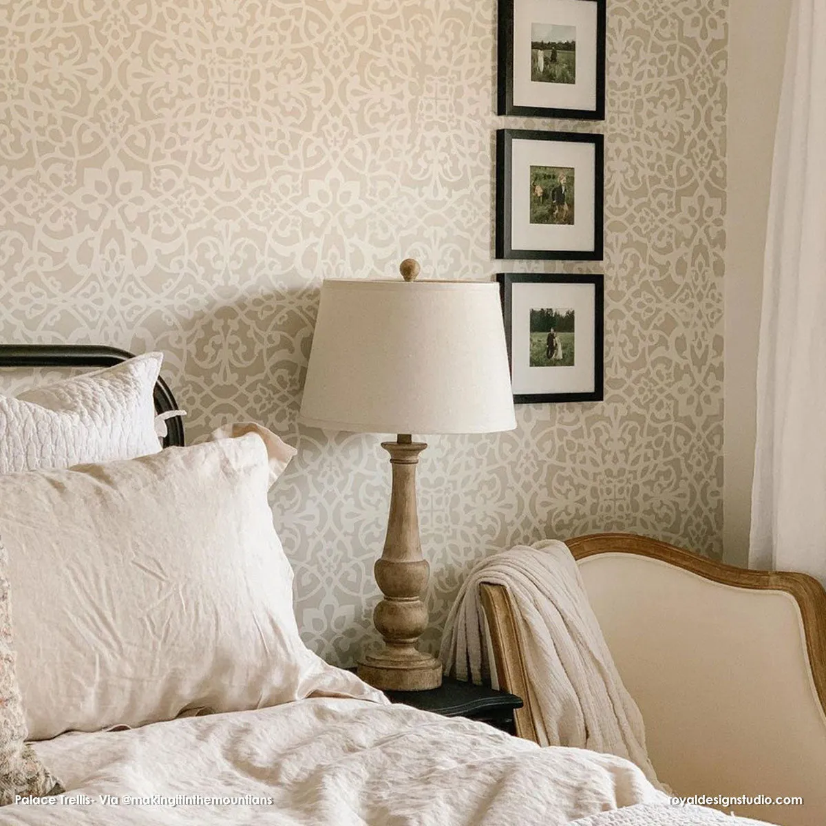 Palace Trellis Moroccan Wall Stencil