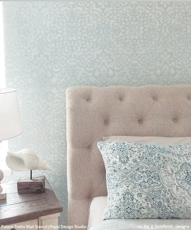 Palace Trellis Moroccan Wall Stencil