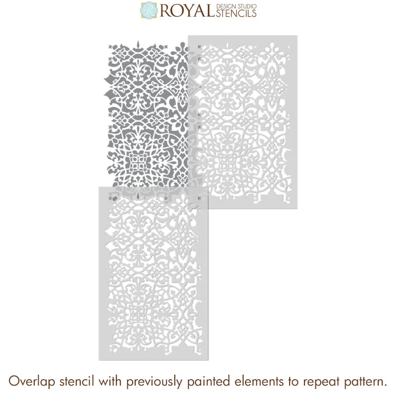 Palace Trellis Moroccan Wall Stencil