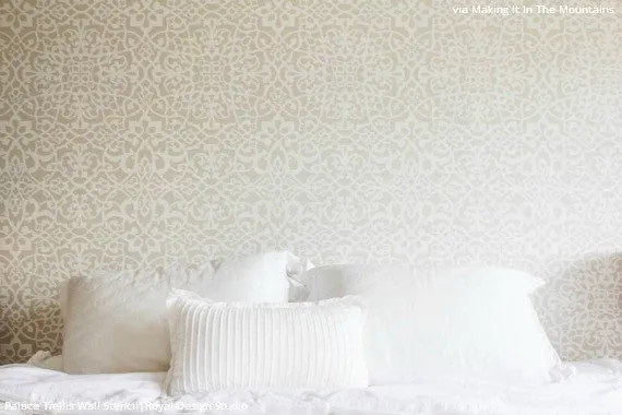 Palace Trellis Moroccan Wall Stencil