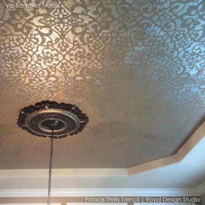Palace Trellis Moroccan Wall Stencil