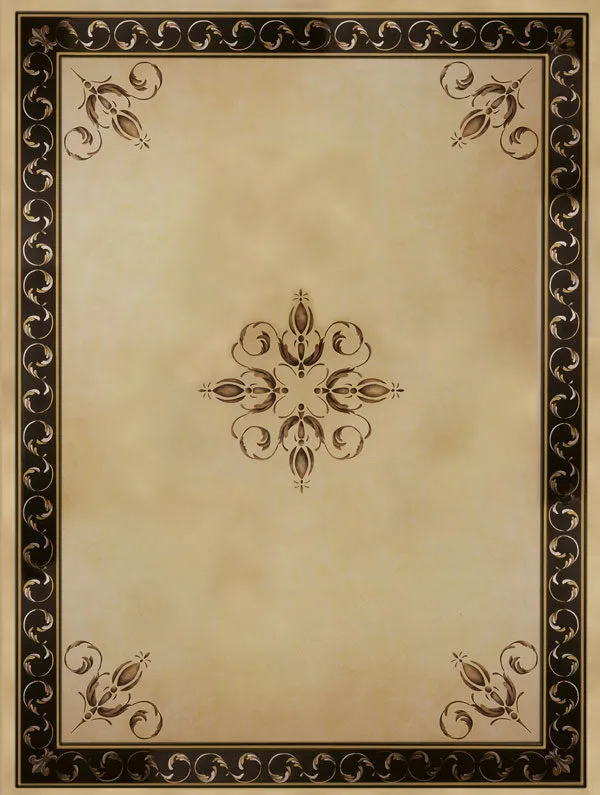 Palazzo Scroll Border Stencil