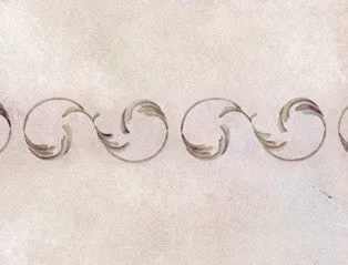 Palazzo Scroll Border Stencil