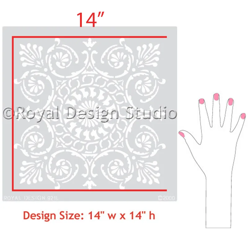 Palermo Tile Wall & Furniture Stencil