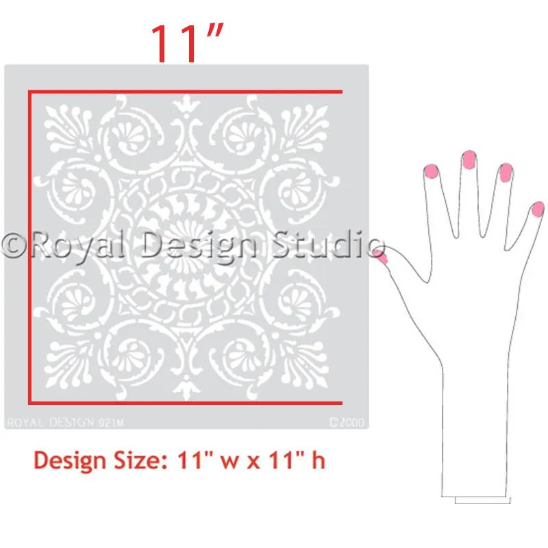 Palermo Tile Wall & Furniture Stencil