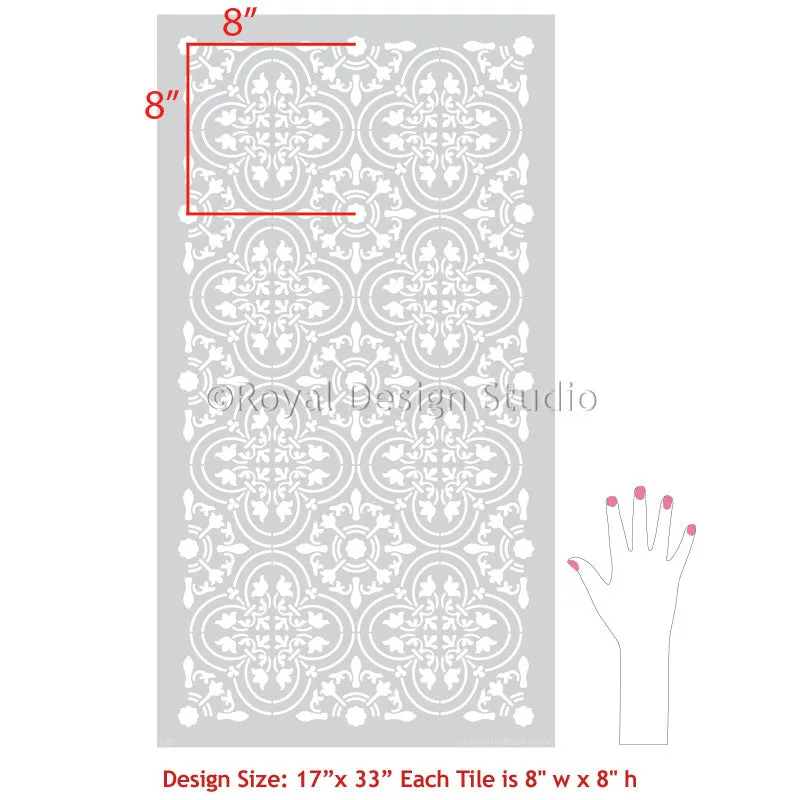 Palladium Tile Allover Stencil