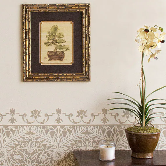 Petite Mughal Border Stencil