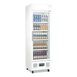 Polar 350L G-Series Upright Display Fridge White - DM076-A