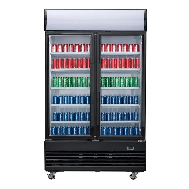 Polar 950L G-Series Upright Hinged Door Display Cooler with Light Box