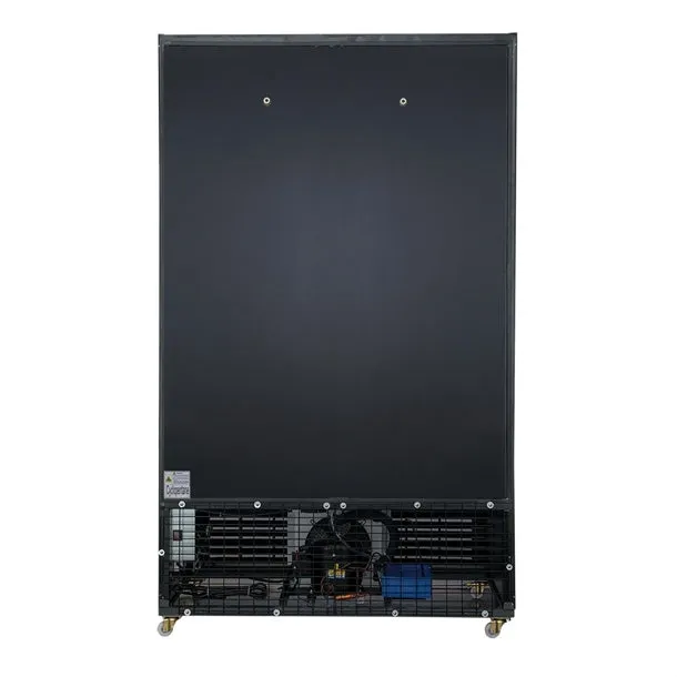 Polar 950L G-Series Upright Sliding Door Display Fridge with Light Box Black - GM814-A