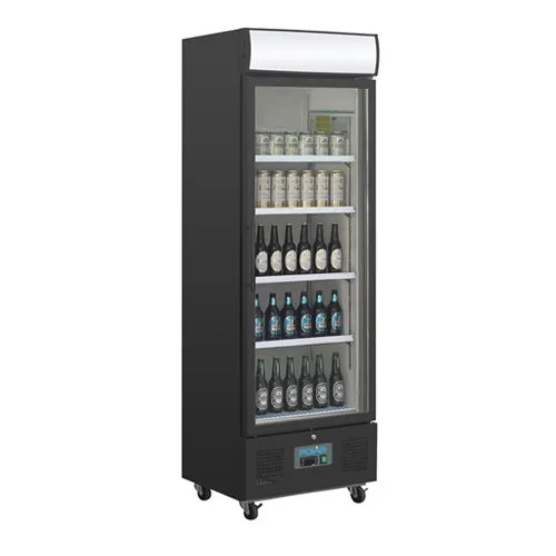 Polar G-Series Upright Display Fridge 368Ltr Black - GH427-A