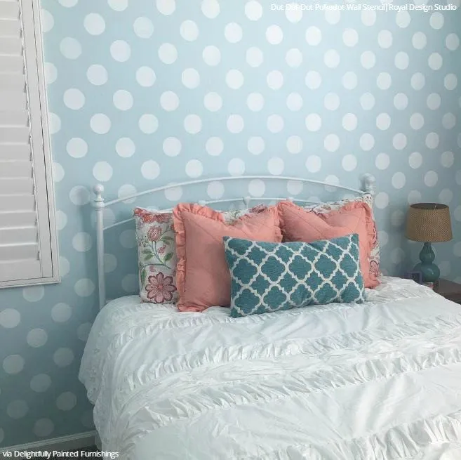 Polka Party Wall Stencil