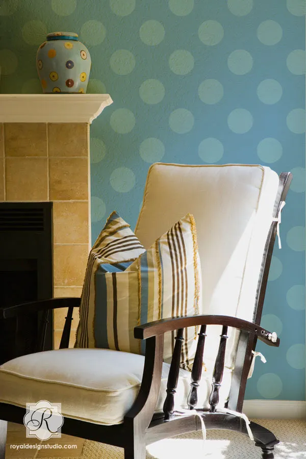 Polka Party Wall Stencil