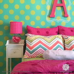 Polka Party Wall Stencil