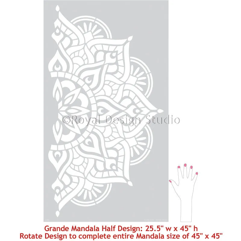 Prajna Mandala Stencil