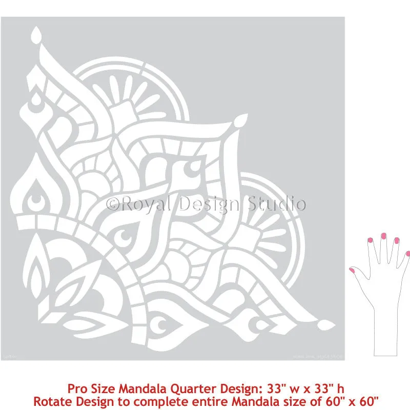 Prajna Mandala Stencil