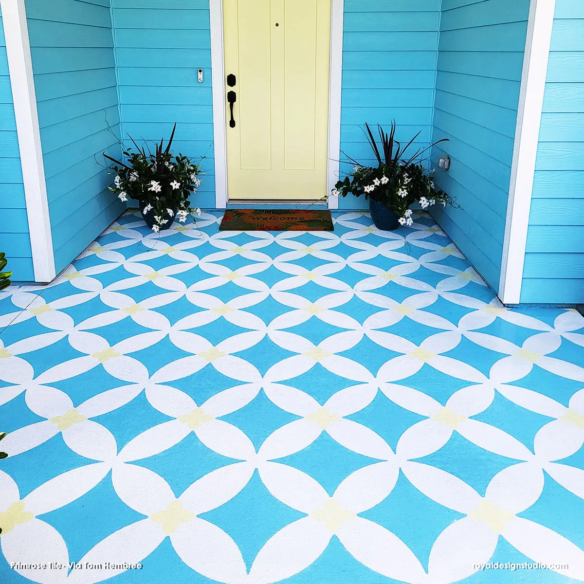 Primrose Tile Stencil