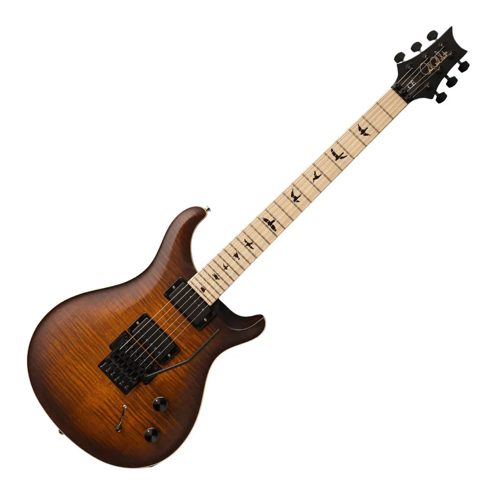 PRS CE24 Dustie Waring Signature Electric Guitar Floyd Rose - Burnt Amber Wrap Burst