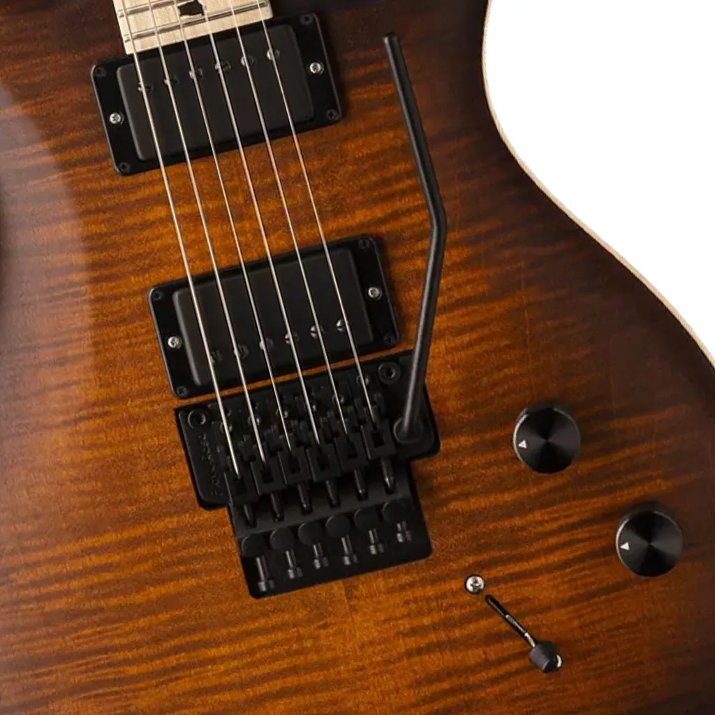 PRS CE24 Dustie Waring Signature Electric Guitar Floyd Rose - Burnt Amber Wrap Burst