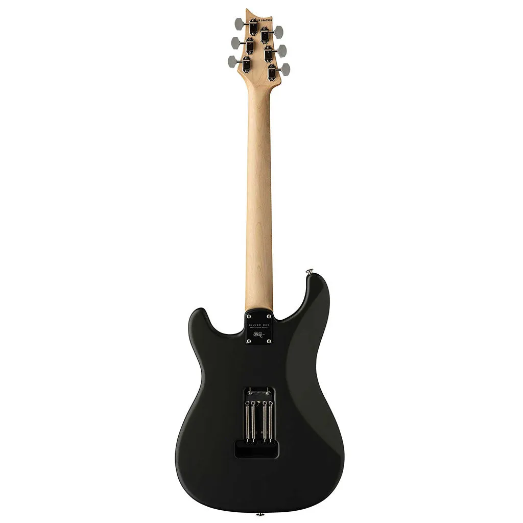PRS Silver Sky Maple Fretboard in Faded Black Tee Satin