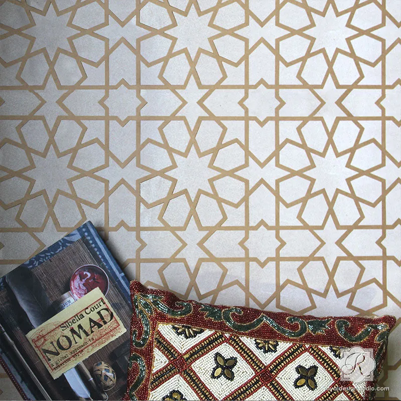 Rabat Allover Wall Stencil