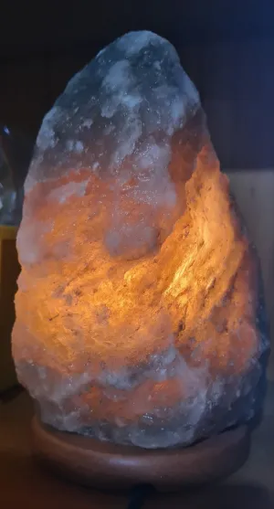 RARE SMALL GREY SALT LAMPS
