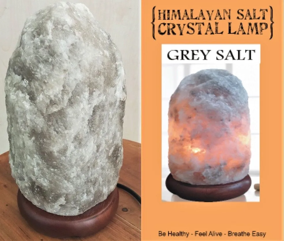RARE SMALL GREY SALT LAMPS