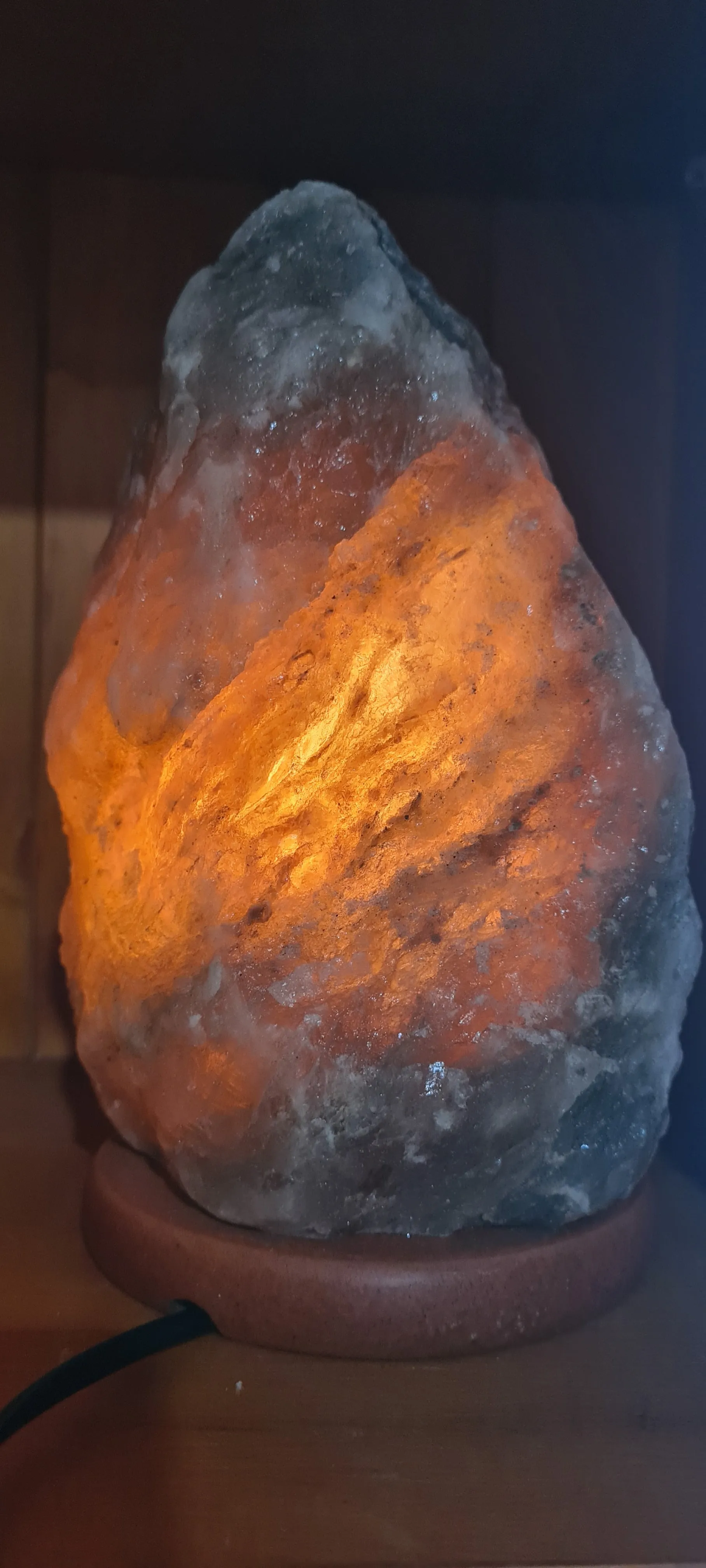 RARE SMALL GREY SALT LAMPS