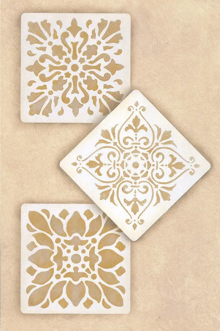 Renaissance Tile Stencils Set A